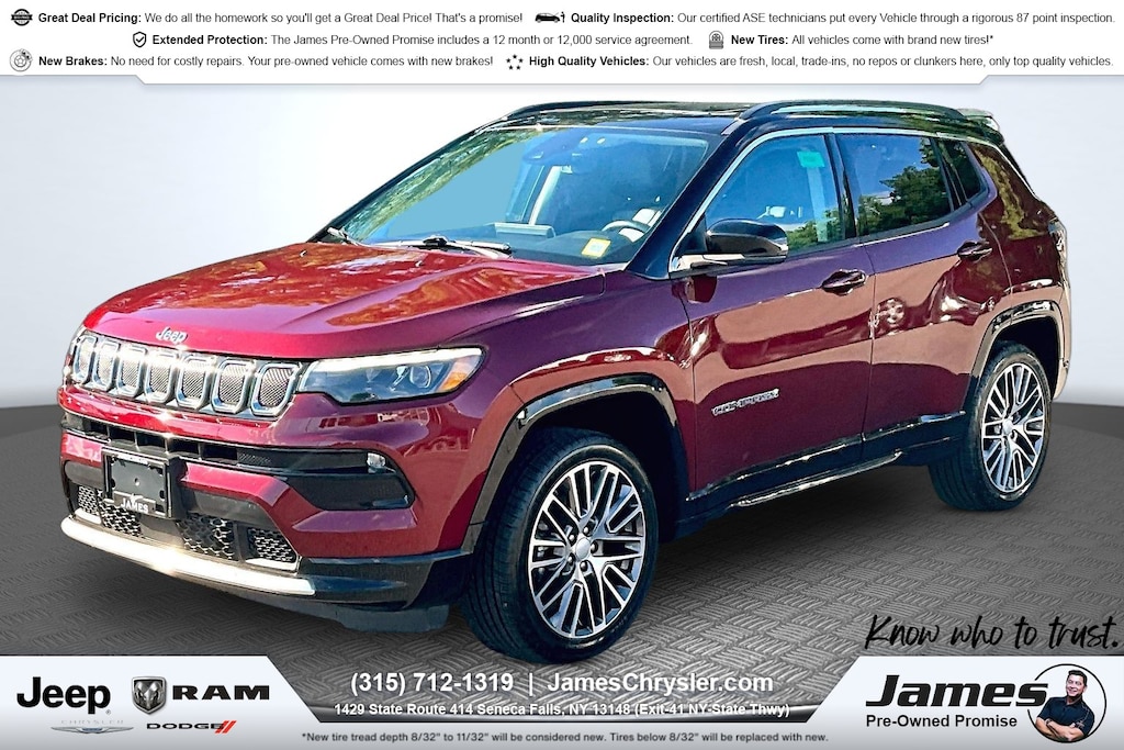 Used 2022 Jeep Compass Limited SUV