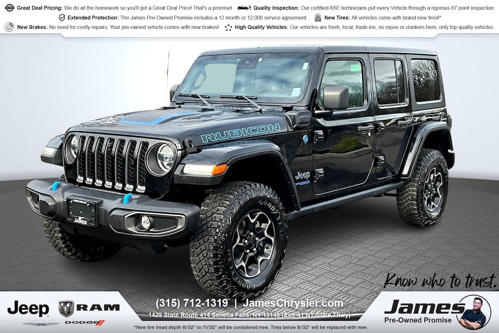 Used 2021 Jeep Wrangler 4xe Rubicon SUV