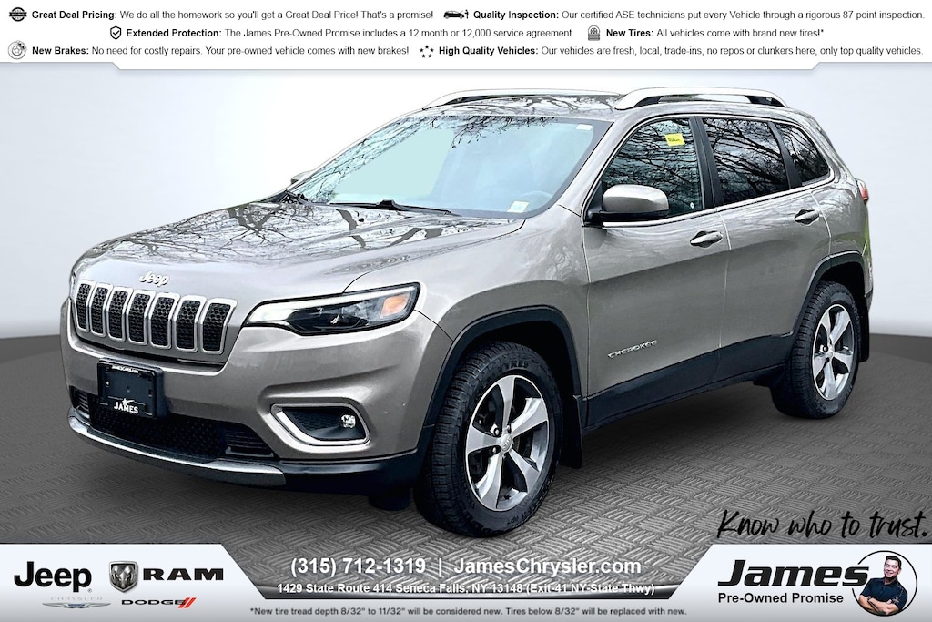 Used 2019 Jeep Cherokee Limited 4x4 SUV