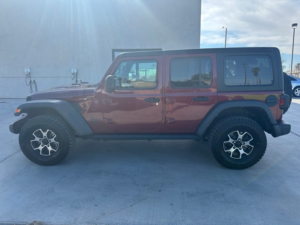 Used 2021 Jeep Wrangler Unlimited Rubicon with VIN 1C4HJXFG8MW721005 for sale in Blythe, CA