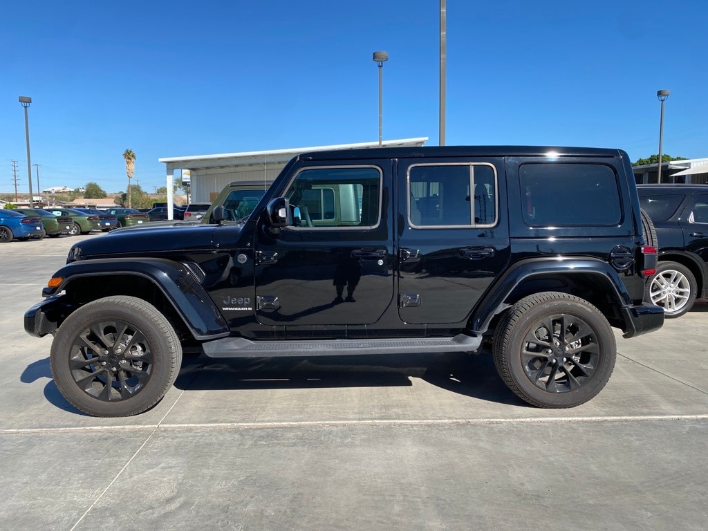 Used 2023 Jeep Wrangler 4-Door High Altitude with VIN 1C4HJXEG4PW609257 for sale in Blythe, CA