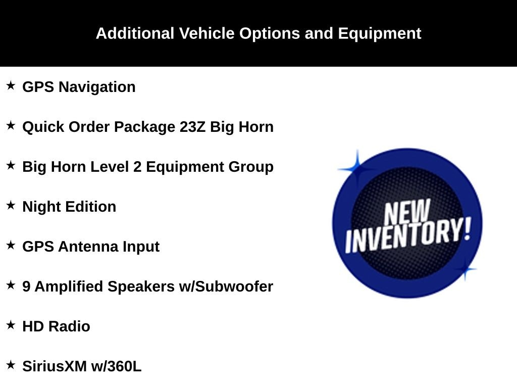 Used 2025 Ram 1500 Big Horn/Lone Star Truck Crew Cab