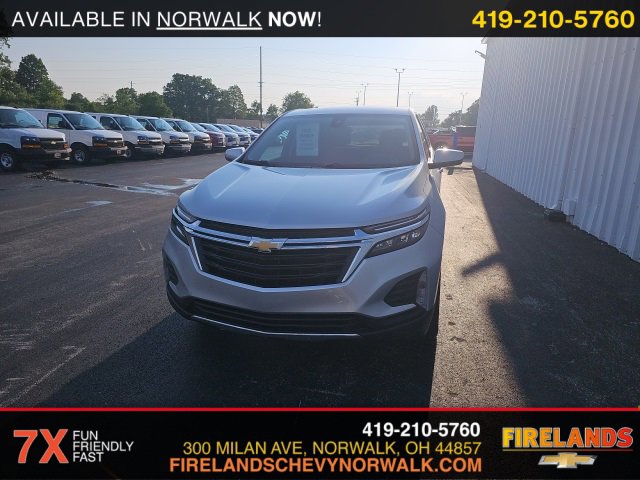 Used 2022 Chevrolet Equinox LT with VIN 3GNAXKEV8NL211206 for sale in Sandusky, OH