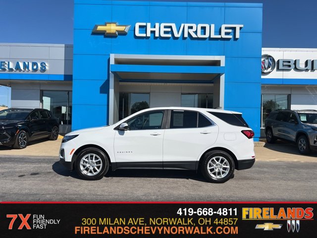 Certified 2022 Chevrolet Equinox LT with VIN 3GNAXKEV2NS222692 for sale in Norwalk, OH