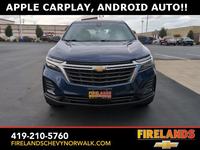 Used 2022 Chevrolet Equinox LS with VIN 3GNAXHEV0NS245729 for sale in Norwalk, OH