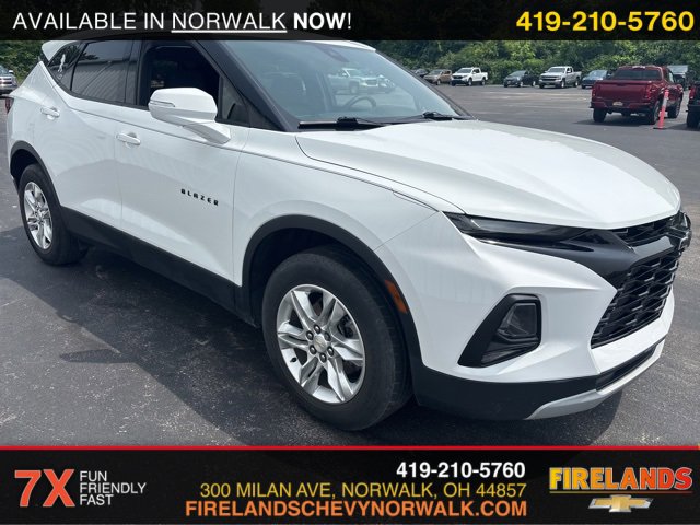 Used 2021 Chevrolet Blazer 2LT with VIN 3GNKBHR45MS543423 for sale in Sandusky, OH