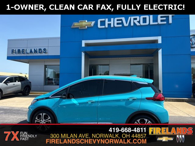 Certified 2021 Chevrolet Bolt EV Premier with VIN 1G1FZ6S0XM4113462 for sale in Norwalk, OH