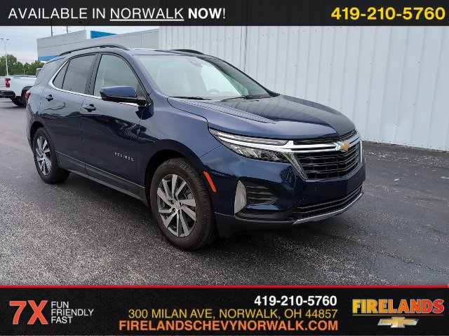 Used 2022 Chevrolet Equinox LT with VIN 3GNAXKEV7NL204330 for sale in Sandusky, OH