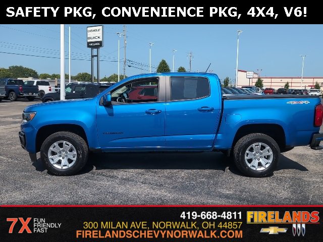 Certified 2021 Chevrolet Colorado LT with VIN 1GCGTCEN0M1234814 for sale in Norwalk, OH