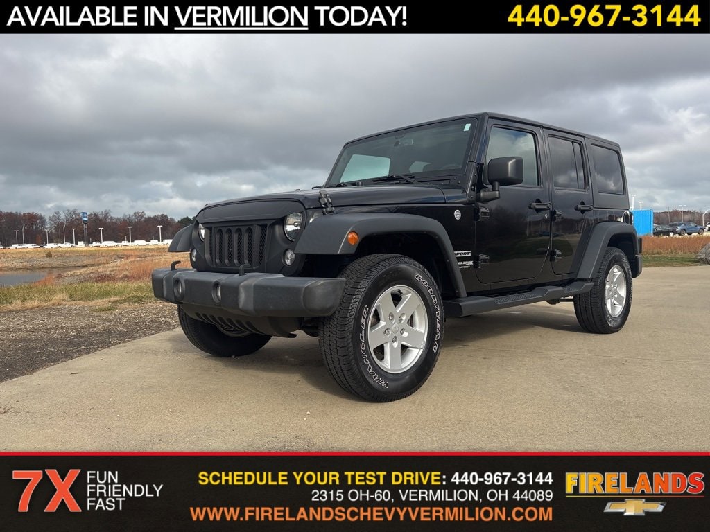 Used 2018 Jeep Wrangler JK Unlimited Sport S 4x4 SUV