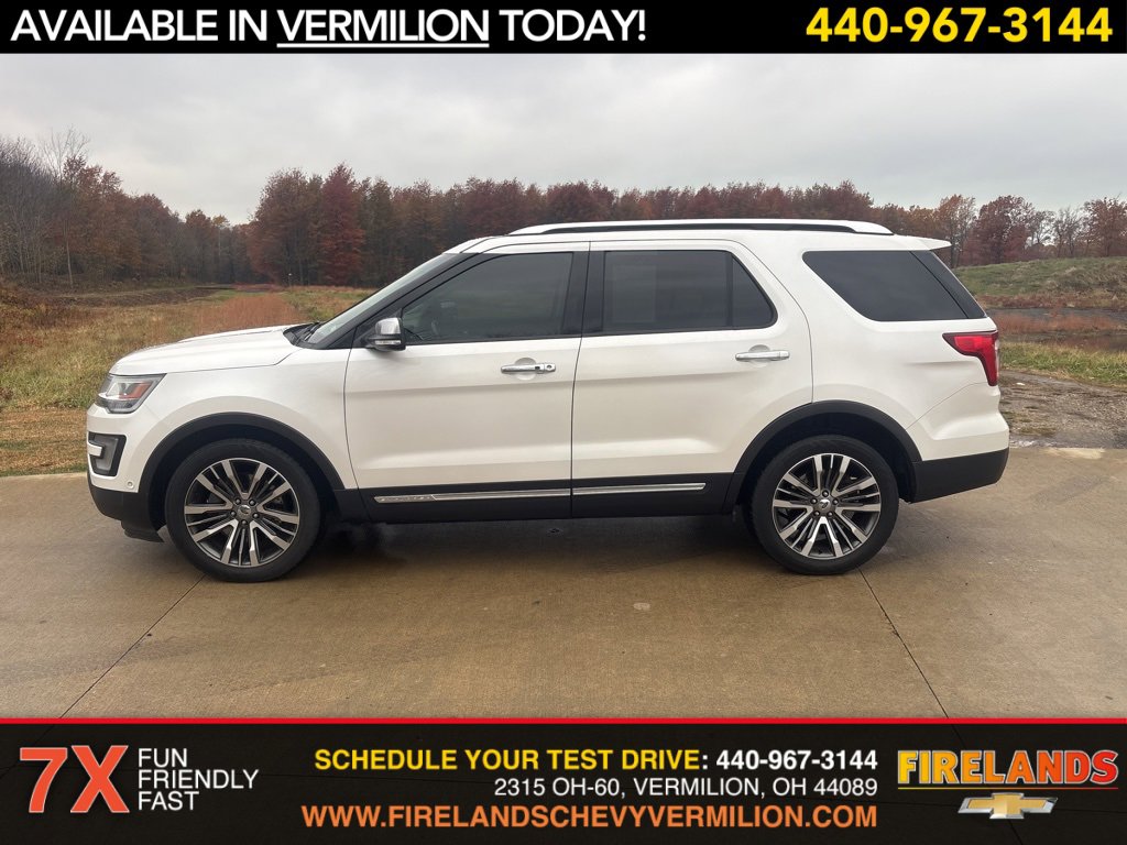 Used 2016 Ford Explorer Platinum with VIN 1FM5K8HT4GGB26257 for sale in Vermilion, OH