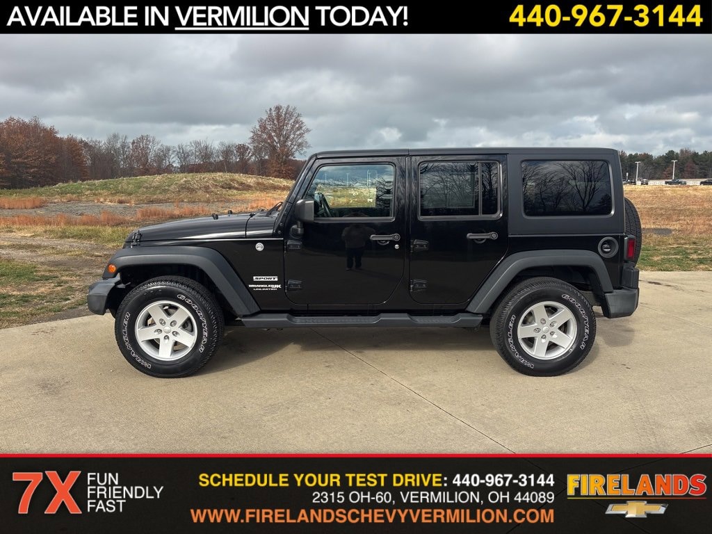 Used 2018 Jeep Wrangler JK Unlimited Sport S 4x4 SUV