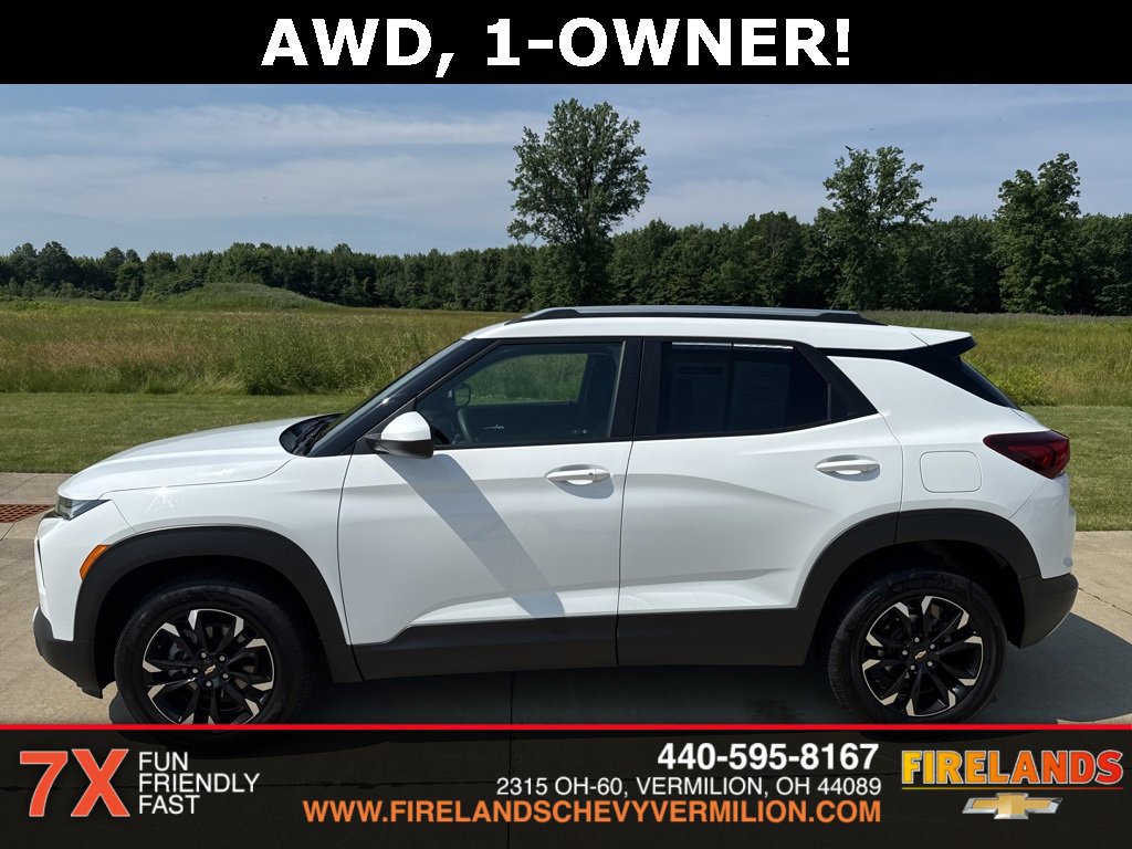 Used 2022 Chevrolet Trailblazer LT with VIN KL79MRSL7NB099349 for sale in Vermilion, OH