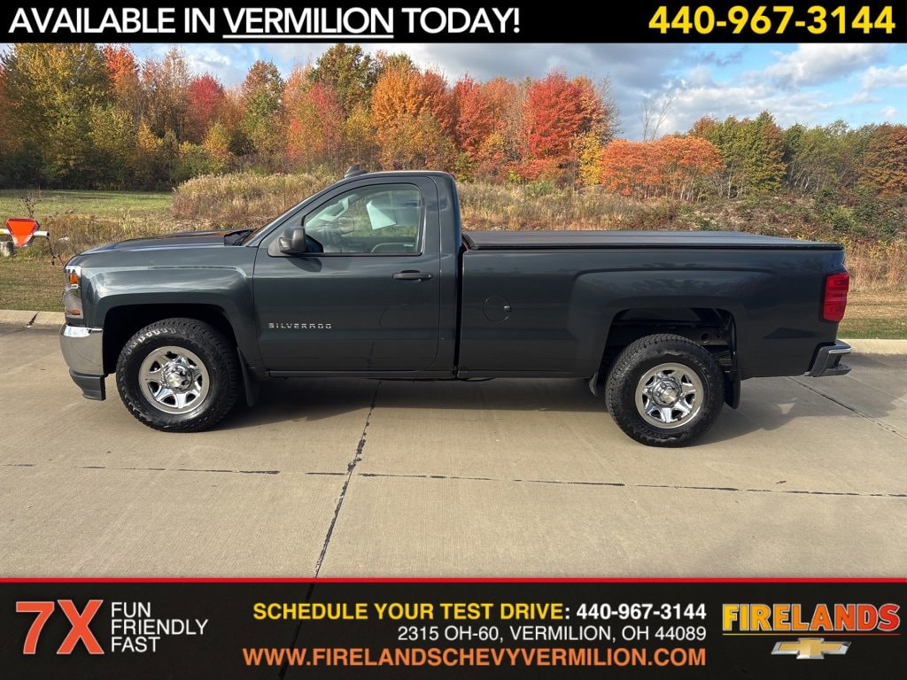 Used 2018 Chevrolet Silverado 1500 Work Truck 1WT with VIN 1GCNCNEH3JZ121496 for sale in Vermilion, OH