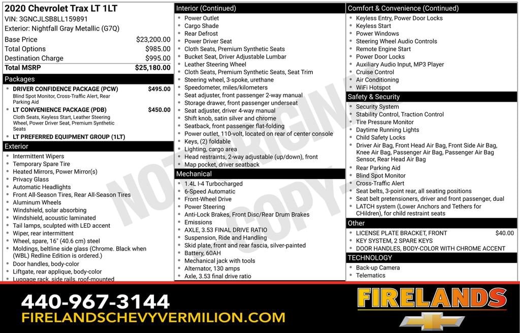 Used 2020 Chevrolet Trax LT SUV