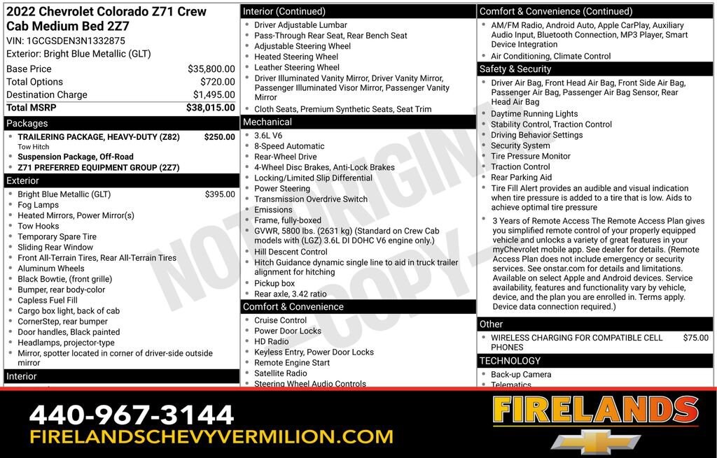 Used 2022 Chevrolet Colorado Z71 Truck