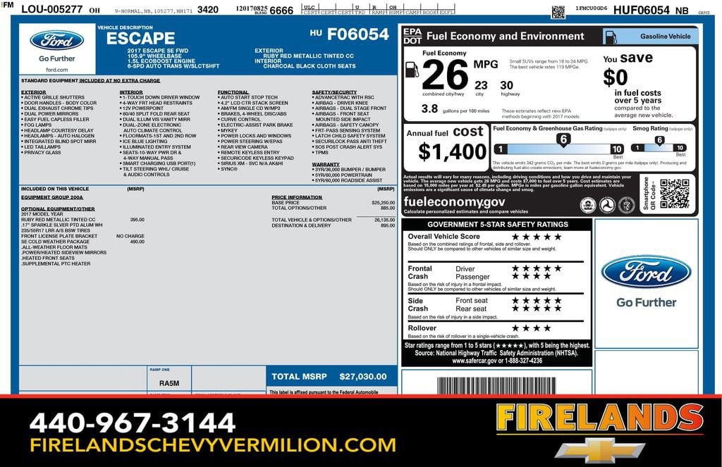 2017 Ford Escape SE's photo