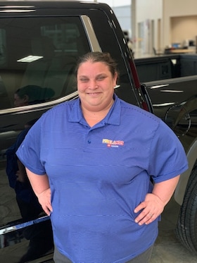 Staff member Amber Campbell from ad9eb6657766