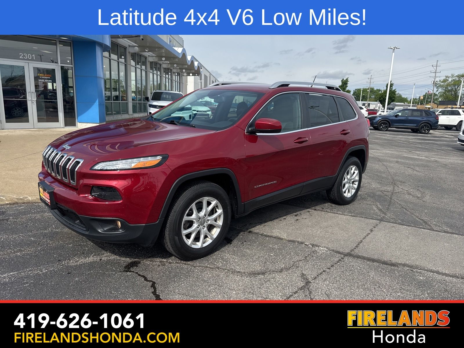 Used 2014 Jeep Cherokee Latitude with VIN 1C4PJMCSXEW268381 for sale in Sandusky, OH