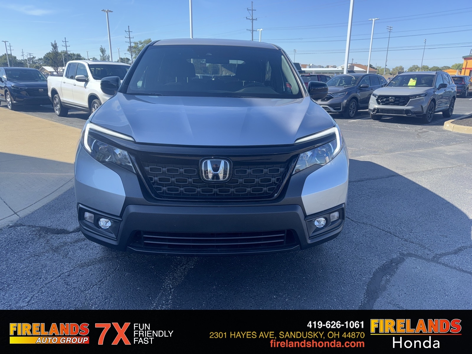 Certified 2021 Honda Passport Sport with VIN 5FNYF8H27MB032778 for sale in Sandusky, OH