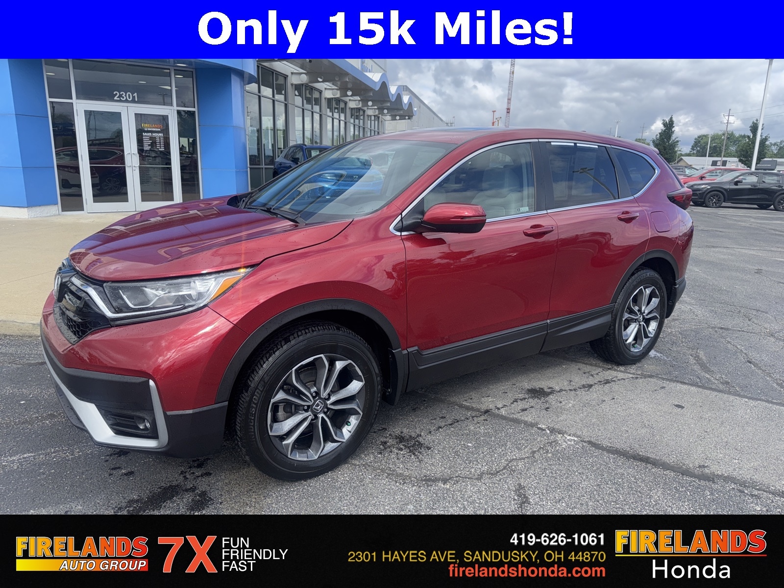 Certified 2022 Honda CR-V EX-L with VIN 2HKRW2H81NH663647 for sale in Sandusky, OH