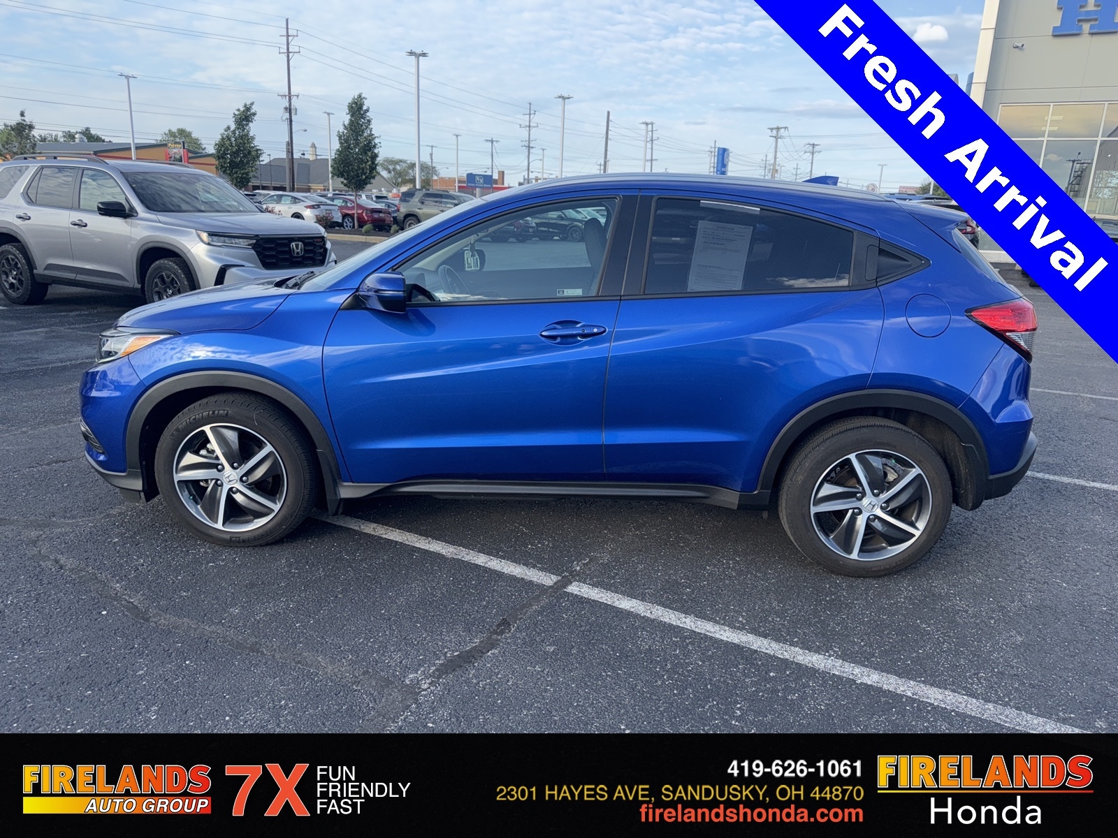 Certified 2022 Honda HR-V EX with VIN 3CZRU6H54NM713691 for sale in Sandusky, OH