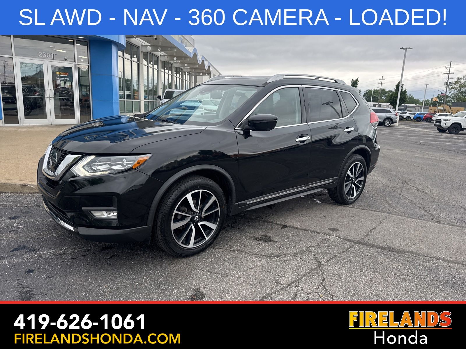 Used 2017 Nissan Rogue SL with VIN JN8AT2MV6HW253494 for sale in Sandusky, OH
