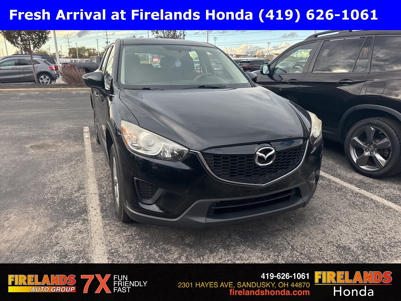 Used 2015 Mazda CX-5 Sport with VIN JM3KE4BY9F0486165 for sale in Sandusky, OH