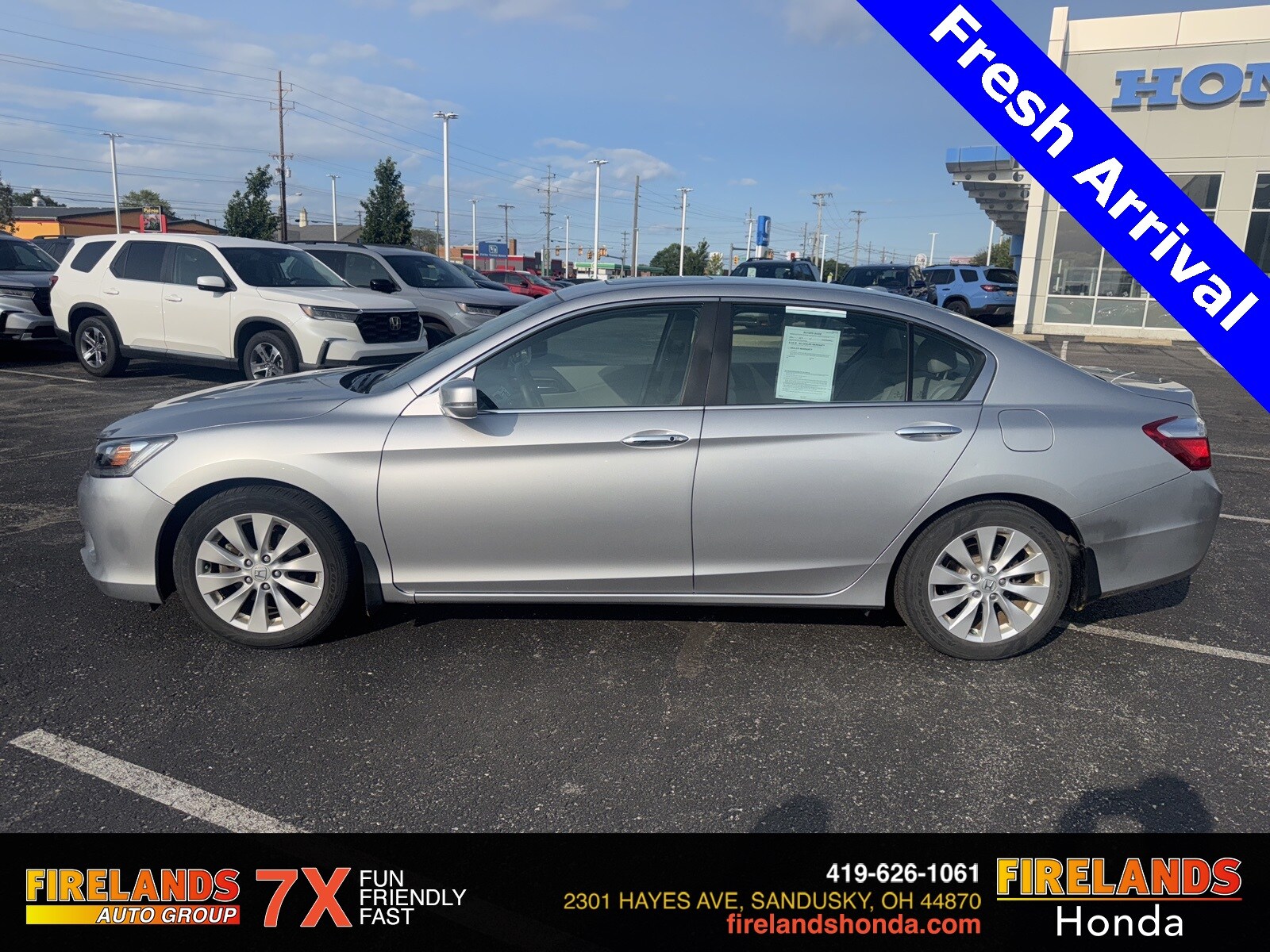 Used 2014 Honda Accord EX-L with VIN 1HGCR2F88EA084678 for sale in Sandusky, OH
