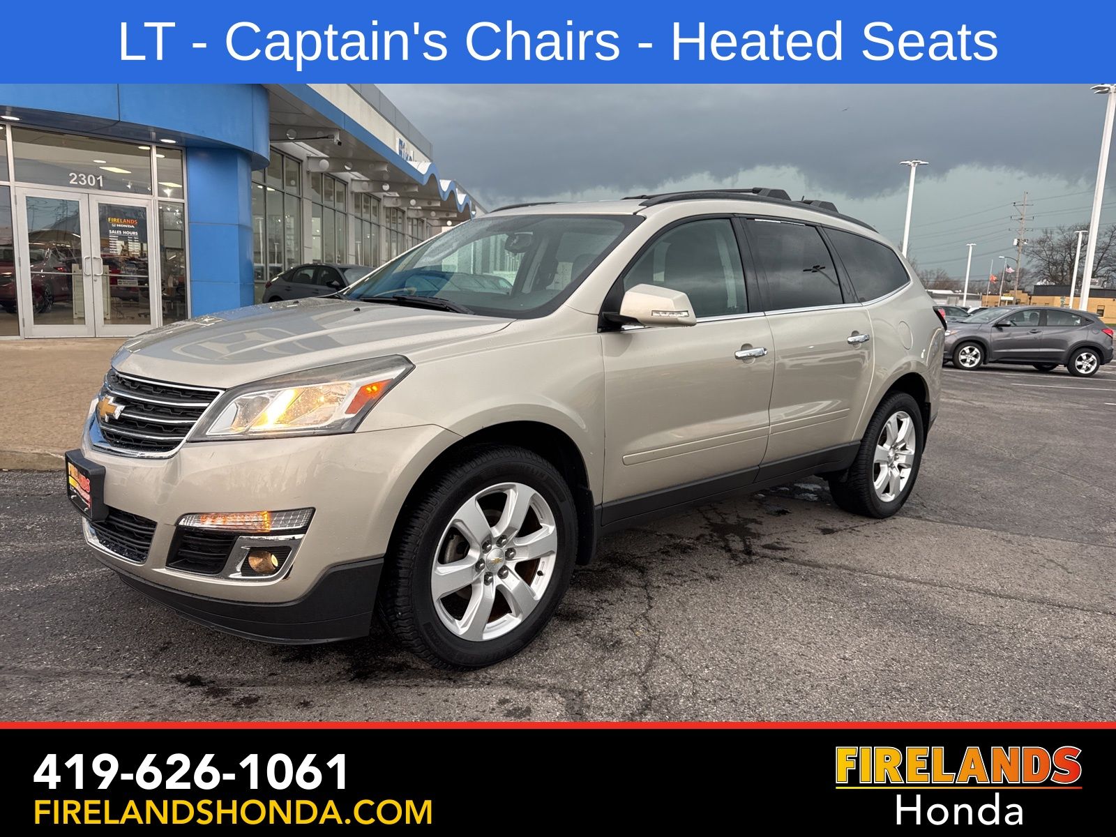 Used 2017 Chevrolet Traverse 1LT with VIN 1GNKRGKD3HJ254239 for sale in Sandusky, OH