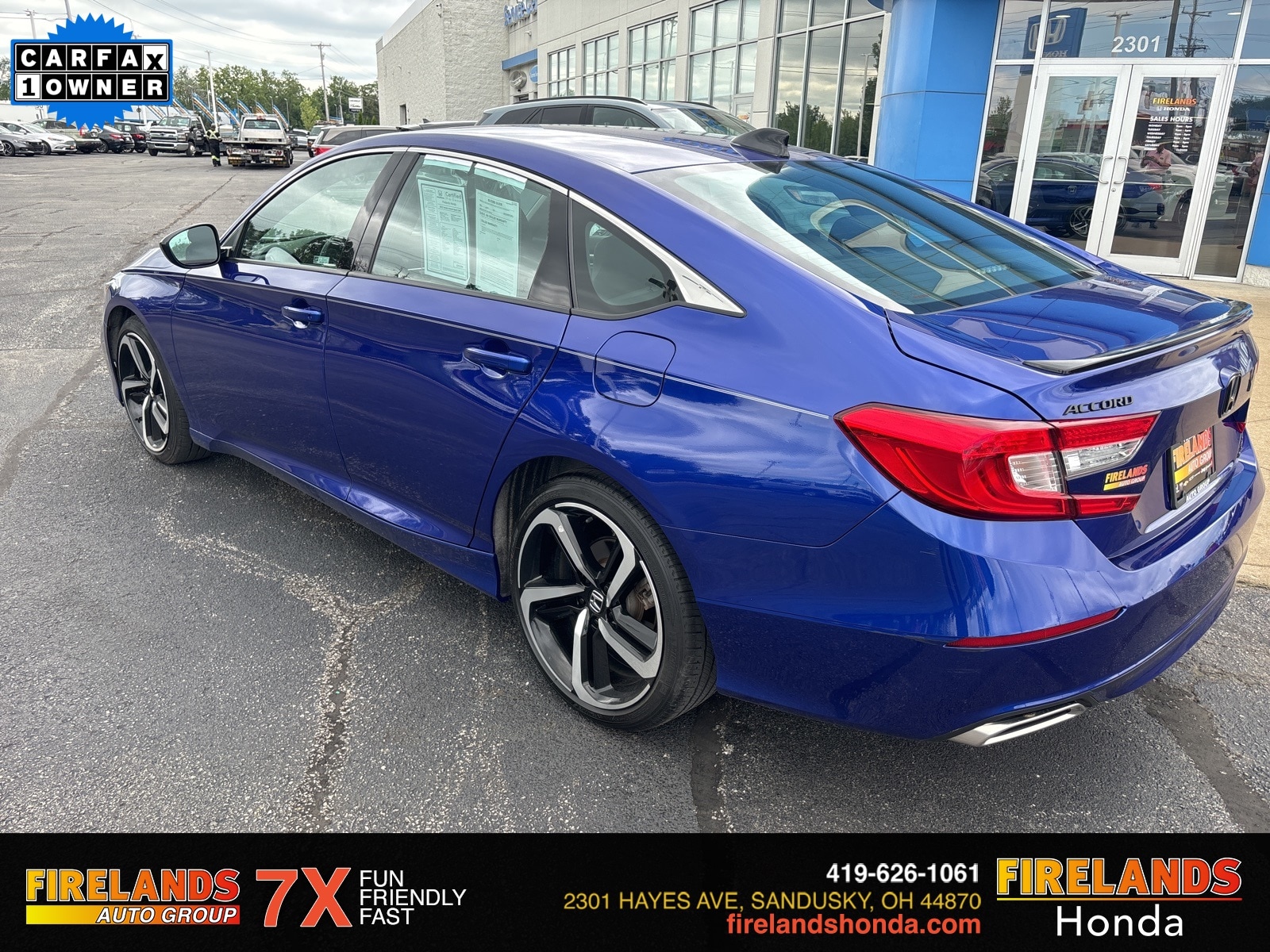 Certified 2022 Honda Accord Sport with VIN 1HGCV2F38NA019152 for sale in Sandusky, OH