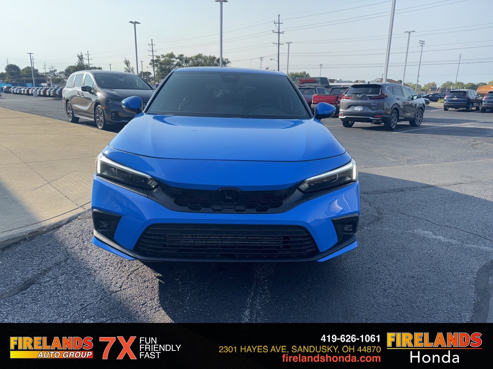 Certified 2022 Honda Civic Hatchback Sport Touring with VIN 19XFL1H86NE021550 for sale in Sandusky, OH