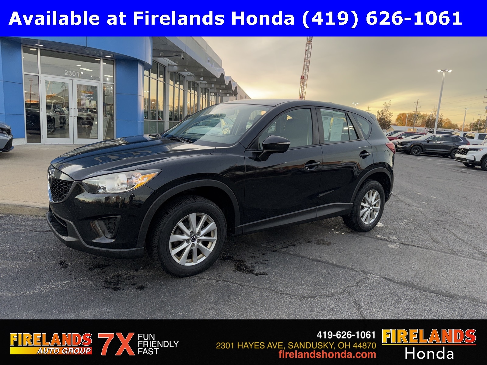 Used 2015 Mazda CX-5 Sport with VIN JM3KE4BY9F0486165 for sale in Sandusky, OH