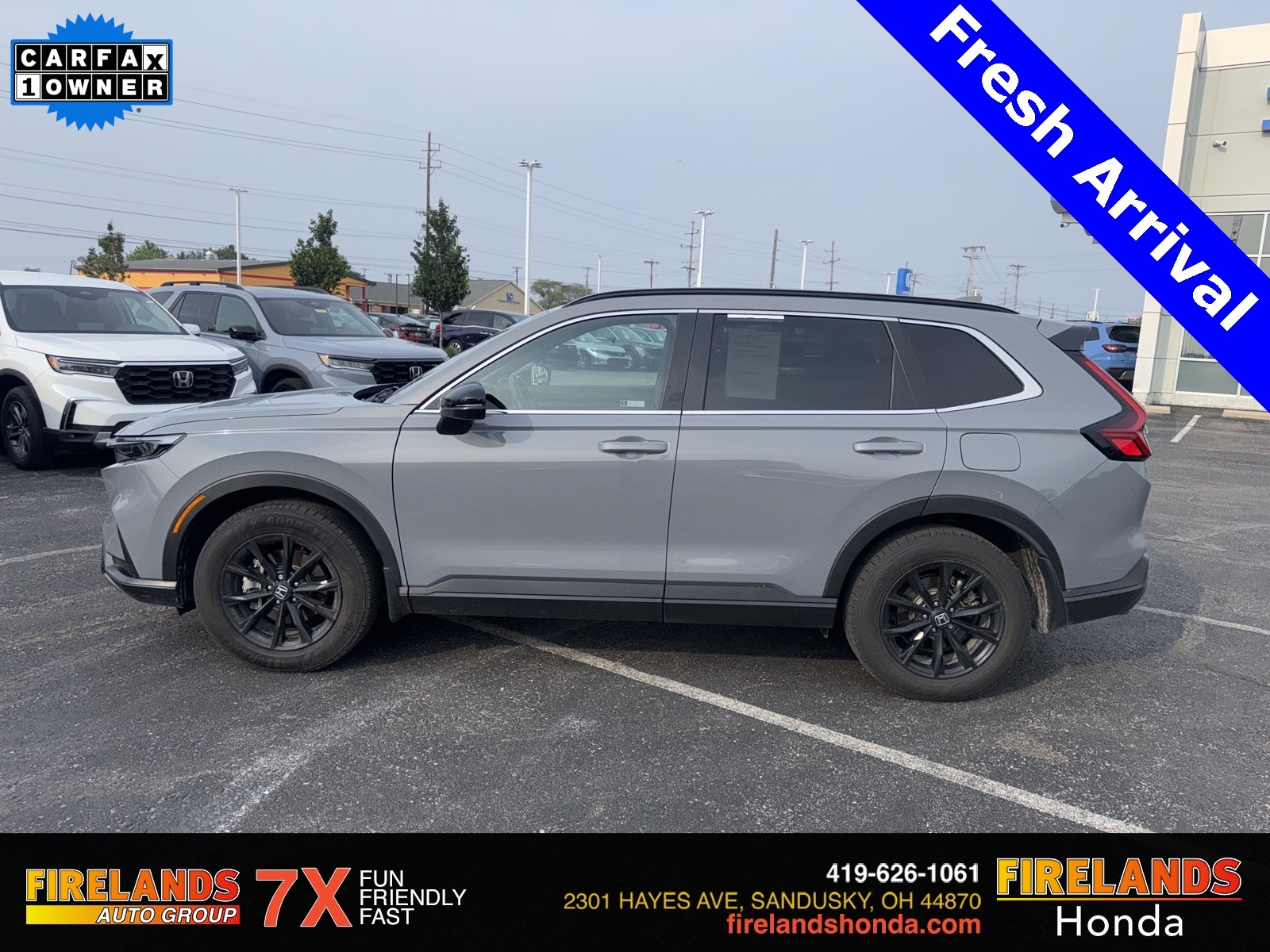 Certified 2024 Honda CR-V Sport with VIN 7FARS6H51RE010009 for sale in Sandusky, OH