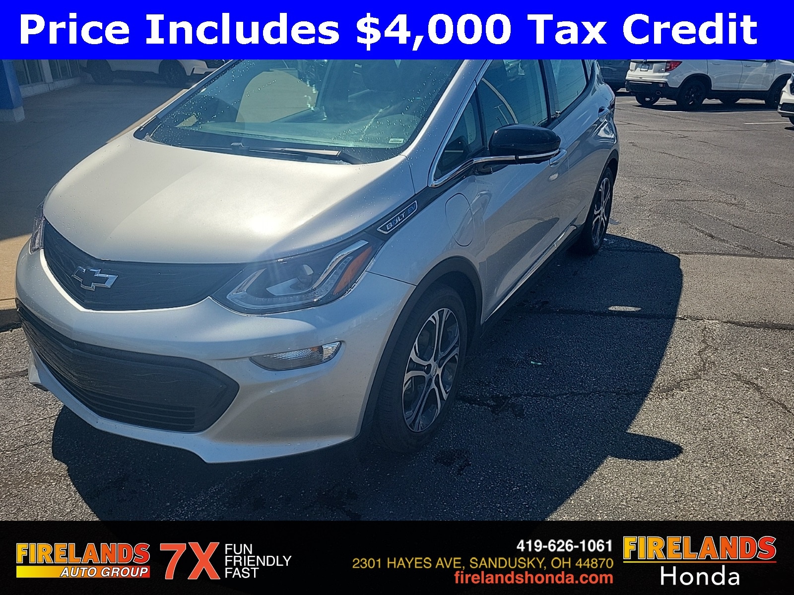 Used 2020 Chevrolet Bolt EV Premier with VIN 1G1FZ6S01L4145070 for sale in Sandusky, OH