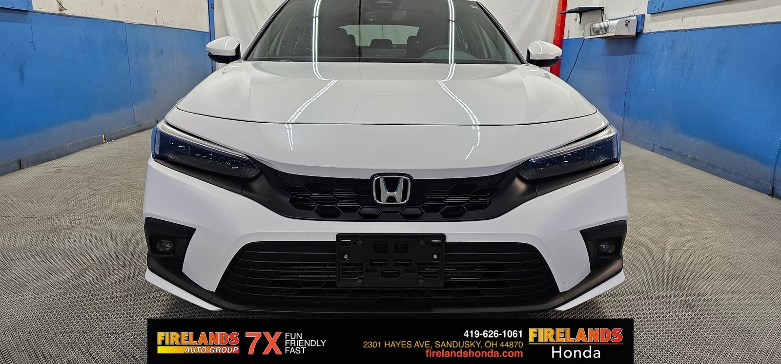 Certified 2022 Honda Civic Hatchback Sport Touring with VIN 19XFL1H87NE004093 for sale in Sandusky, OH