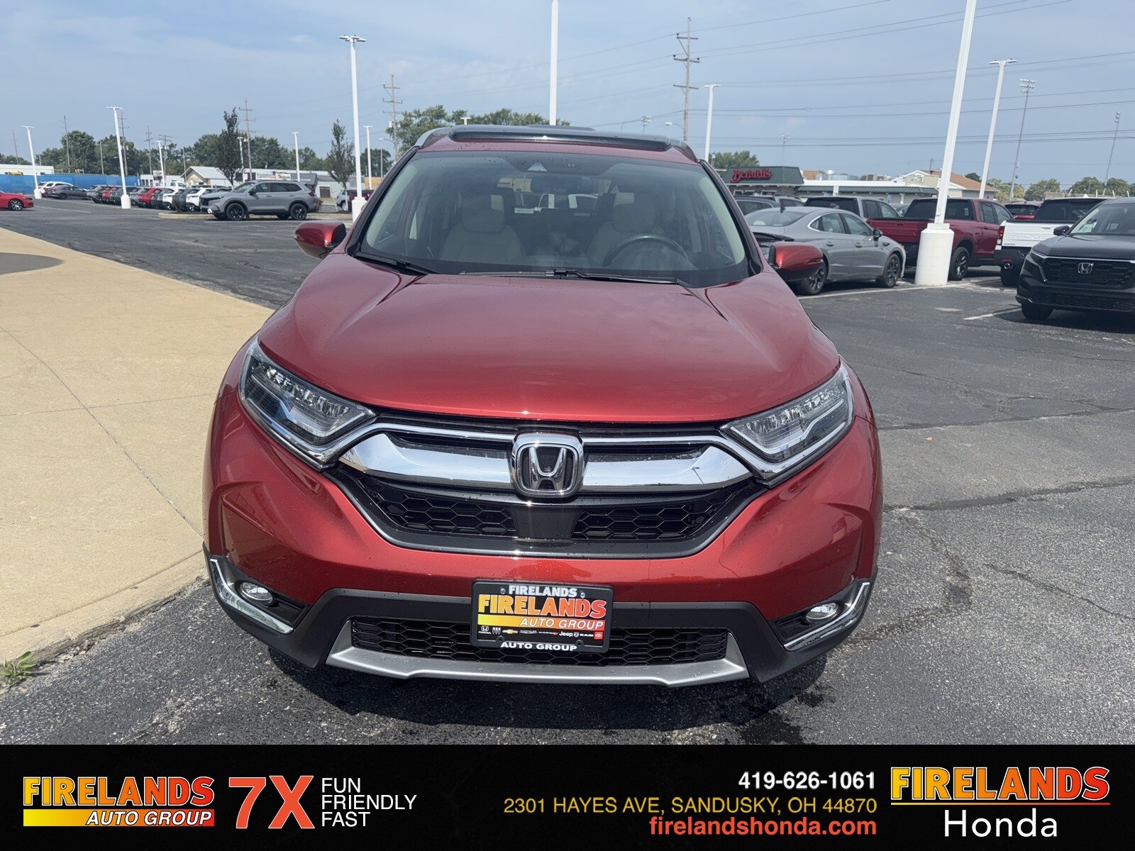 Certified 2019 Honda CR-V Touring with VIN 2HKRW2H9XKH640291 for sale in Sandusky, OH