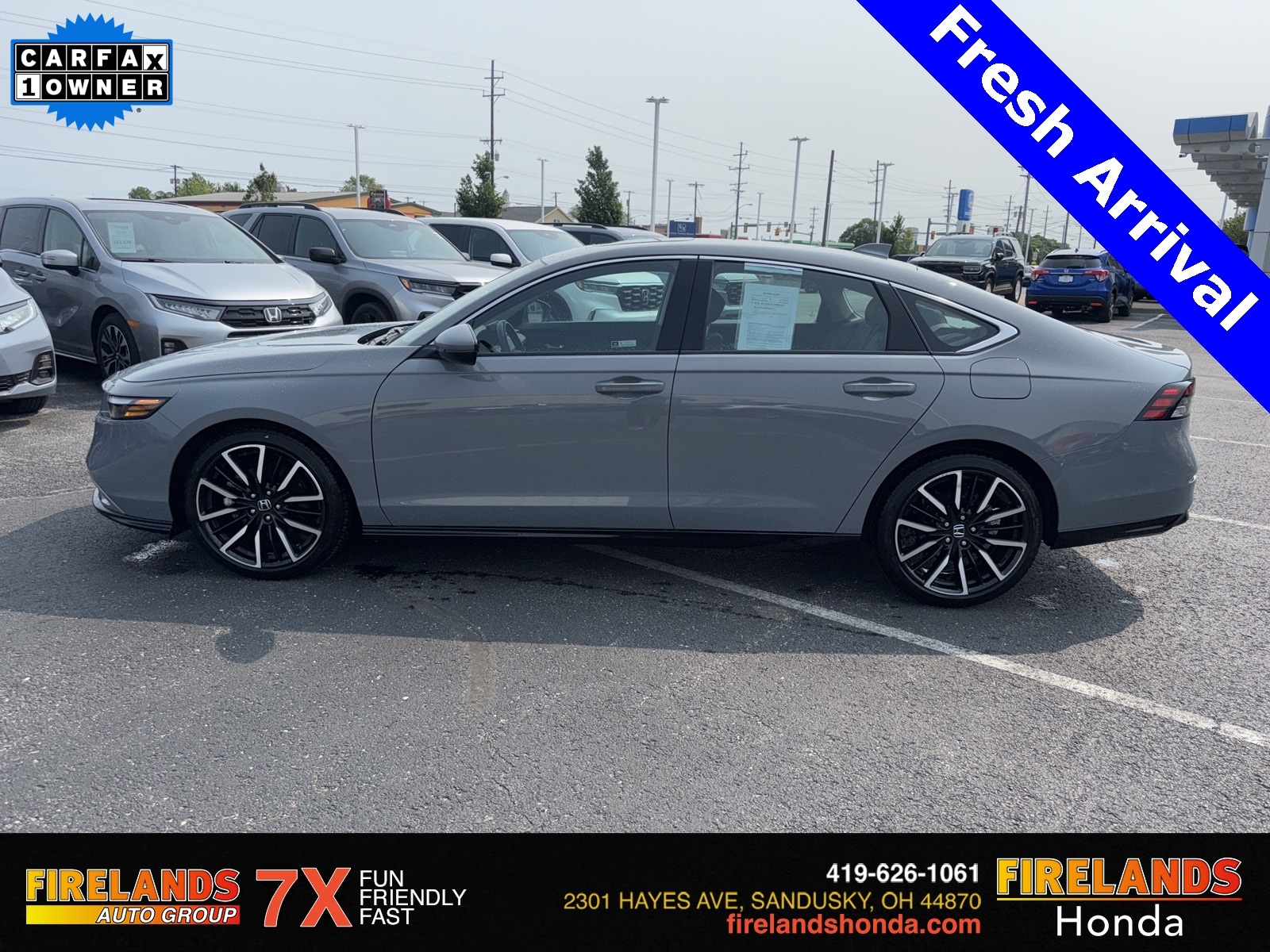 Certified 2024 Honda Accord Hybrid Touring with VIN 1HGCY2F80RA078589 for sale in Sandusky, OH