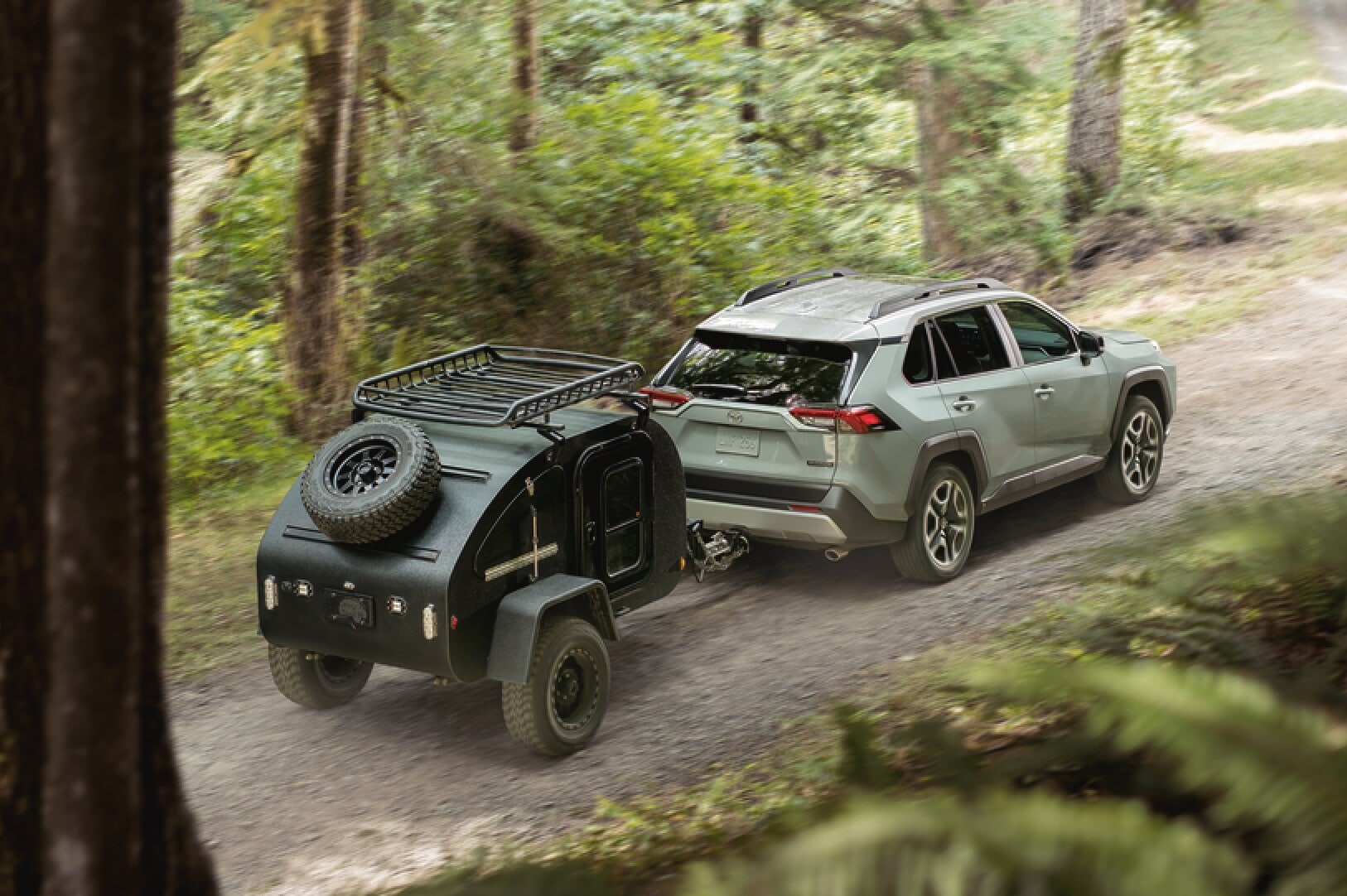 New Toyota Tacoma TRD in the woods