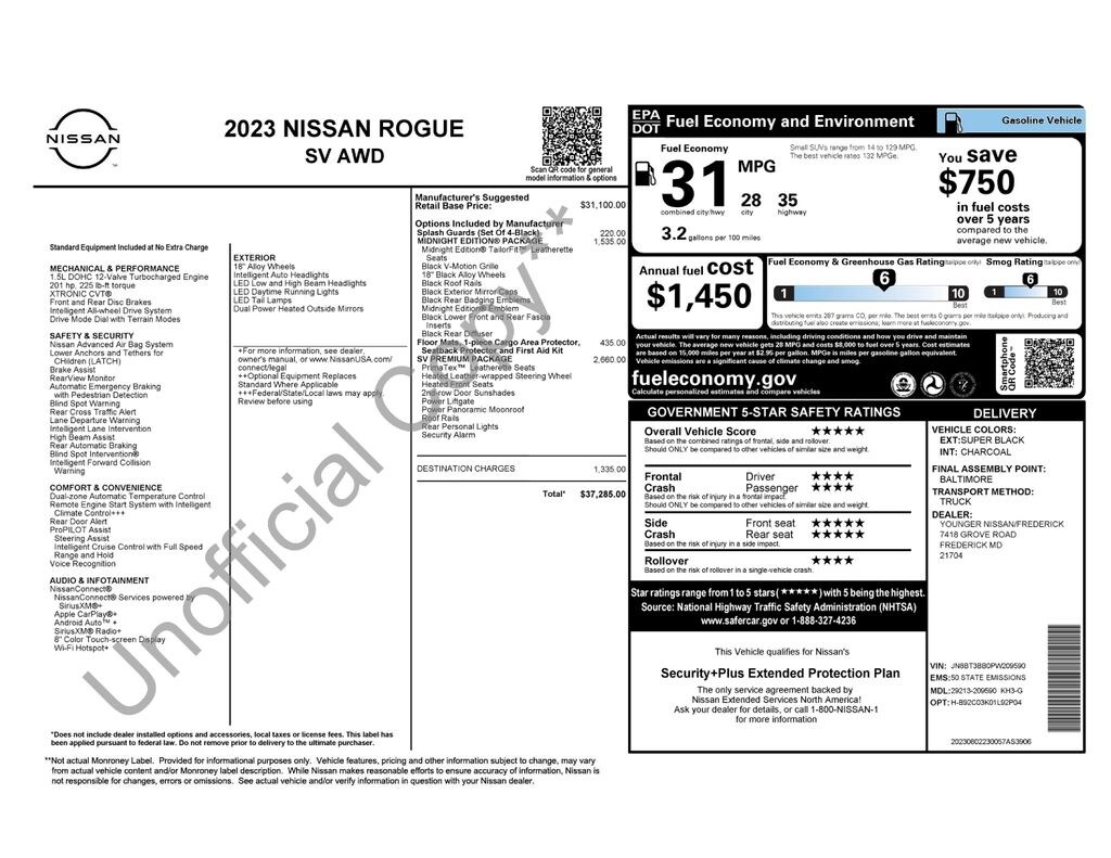 Used 2023 Nissan Rogue SV SUV