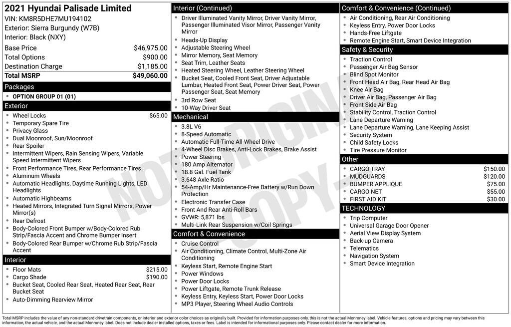 Used 2021 Hyundai Palisade Limited SUV