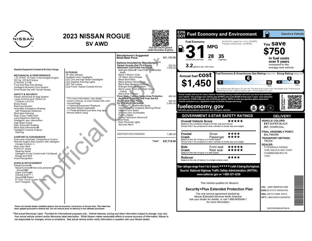 Used 2023 Nissan Rogue SV SUV