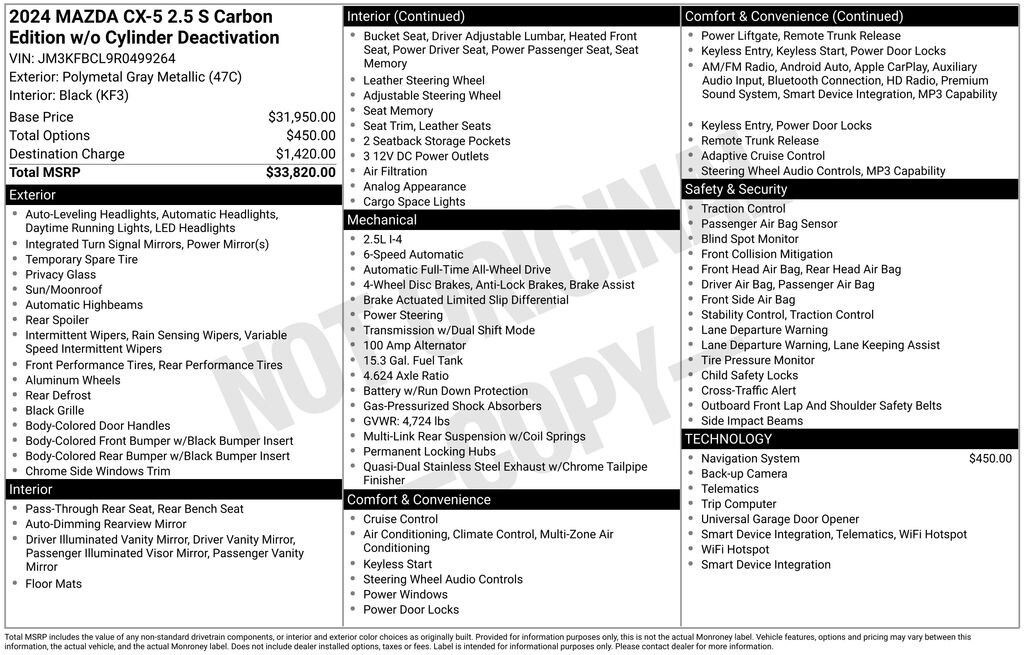 Used 2024 Mazda CX-5 2.5 S Carbon Edition SUV