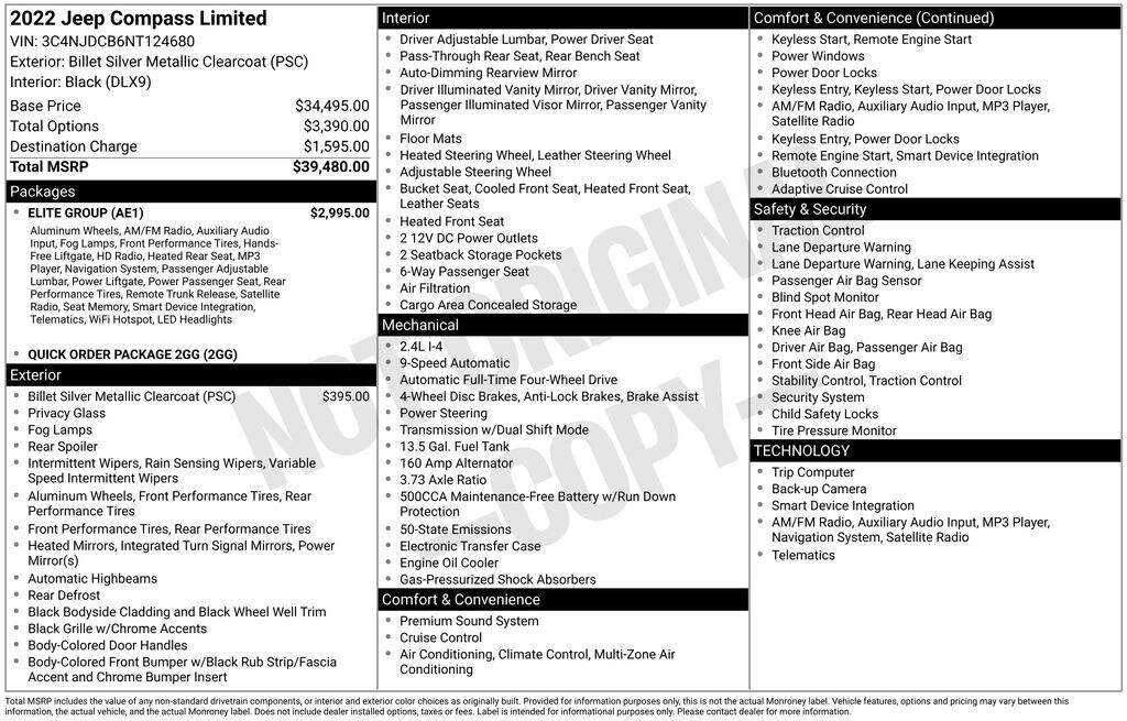 Used 2022 Jeep Compass Limited SUV