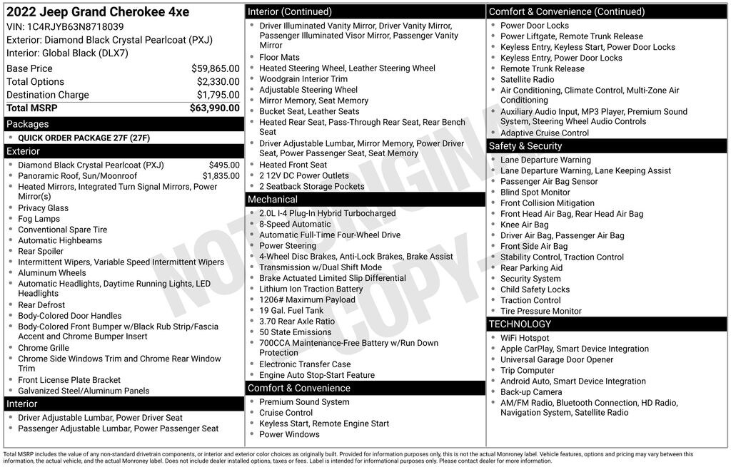 Used 2022 Jeep Grand Cherokee 4xe SUV
