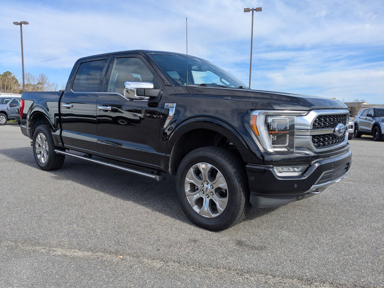Used 2022 Ford F-150 Platinum with VIN 1FTFW1E56NFA95557 for sale in Fitzgerald, GA