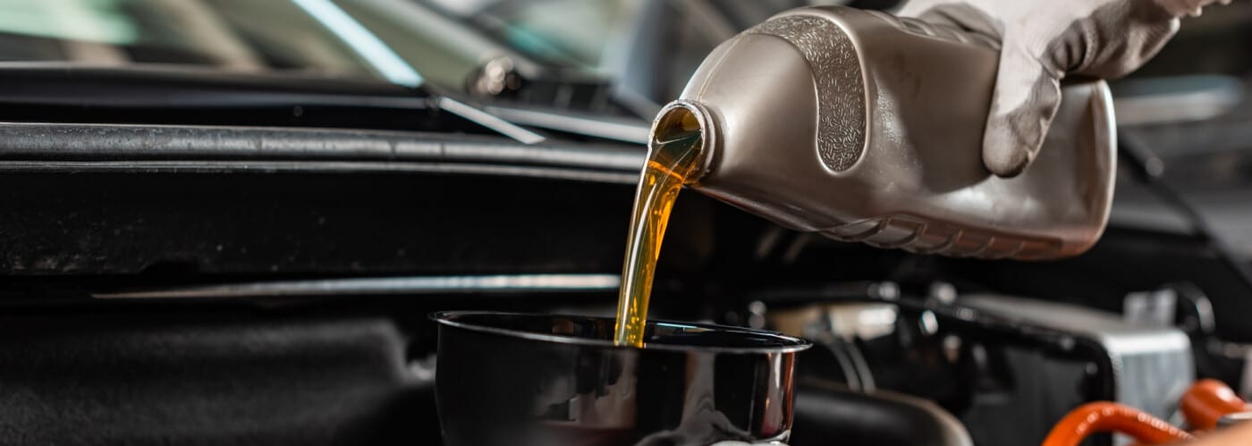 Oil Poured into Car