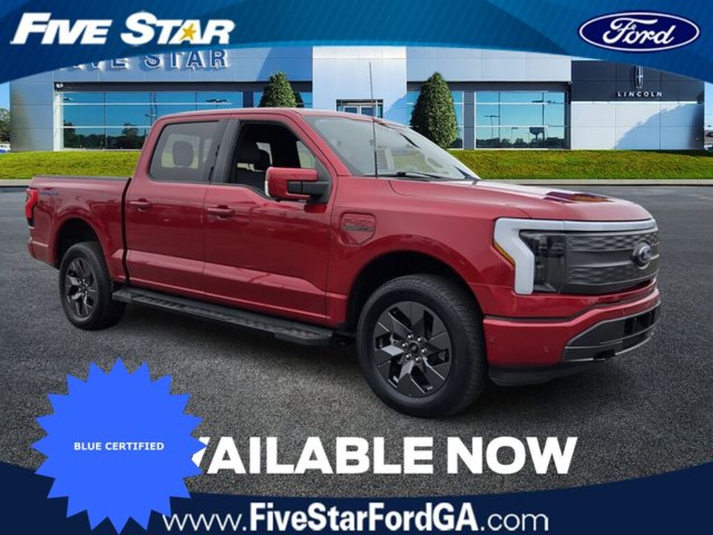 Certified 2023 Ford F-150 Lightning Lariat Truck SuperCrew Cab