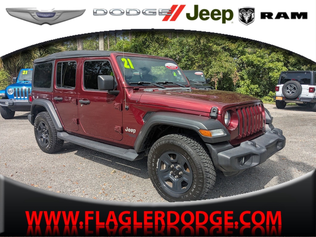 Certified 2021 Jeep Wrangler Unlimited Sport SUV