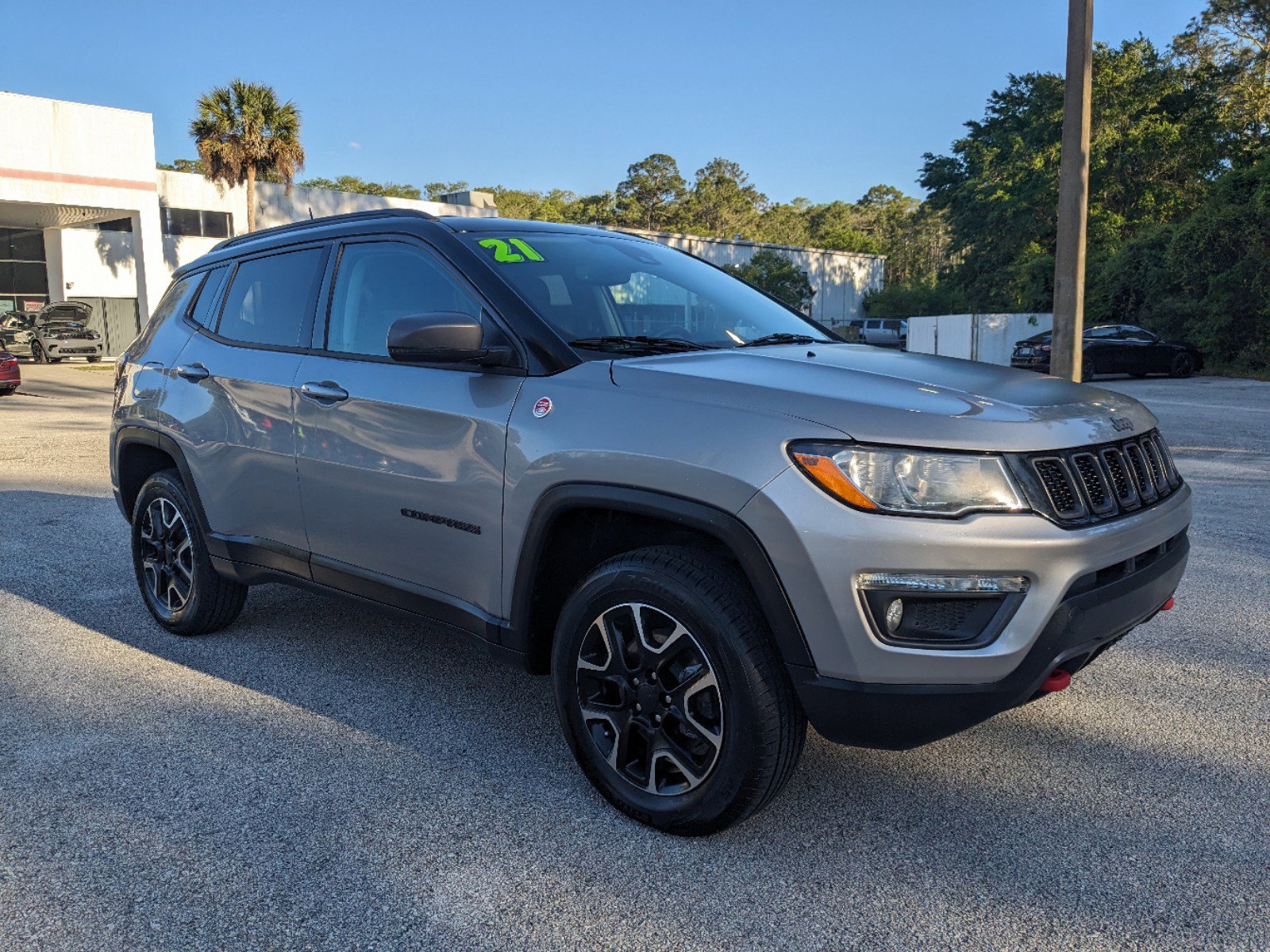 Used 2021 Jeep Compass Altitude with VIN 3C4NJDBB8MT603702 for sale in Palm Coast, FL